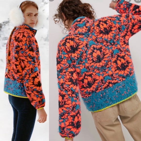 Anthropologie Cristina Fuzzy Fleece 